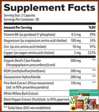 Joint Glide Ingredients